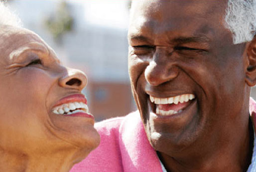 Happy retired couple